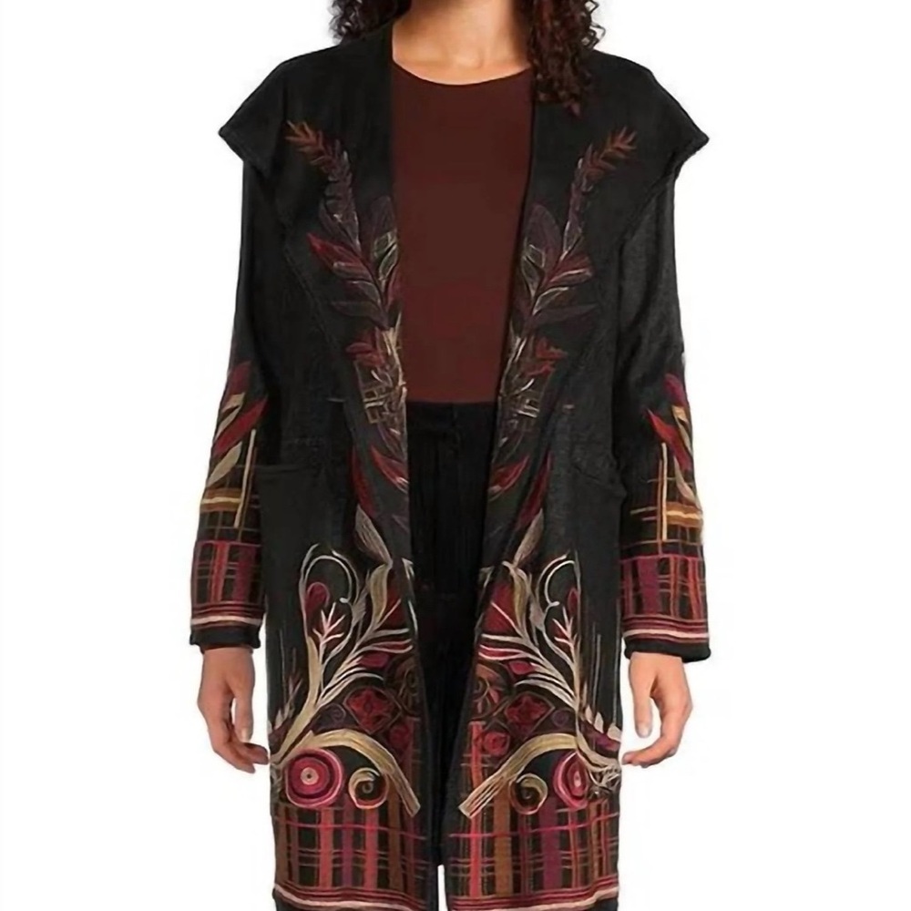 NWT Johnny Was - BIYA METALLIC DUSTER - Picture 3 of 7